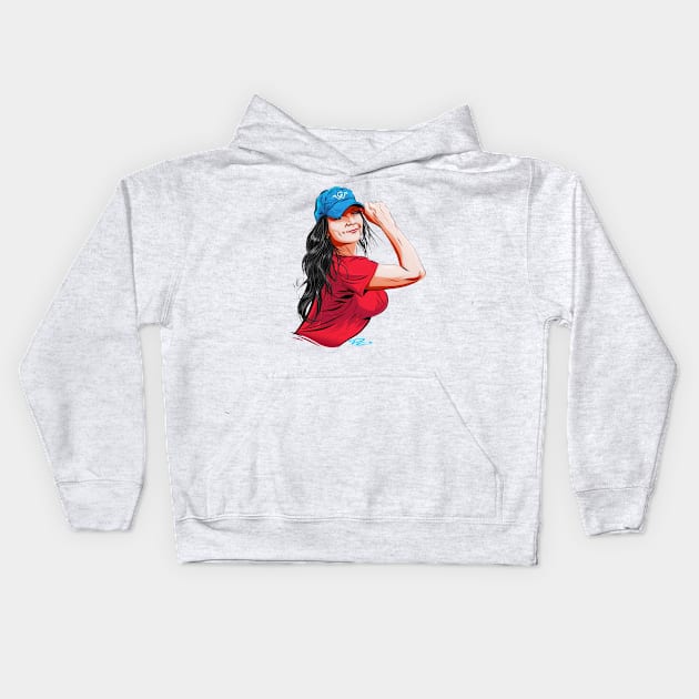 Gretchen Wilson - An illustration by Paul Cemmick Kids Hoodie by PLAYDIGITAL2020